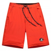 Men's Casual Shorts Beach Shorts Quick-dry Sport Shorts Swim Trunk Orange