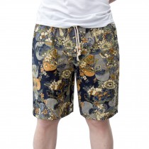Men's Floral-print Shorts Board shorts Beach Shorts Flower Charm XL