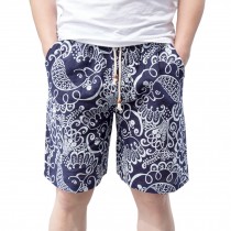 Men's Floral-print Shorts Board shorts Beach Shorts Paradise XL