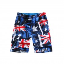 Men's Colorful Shorts Board shorts Beach Shorts Australian Flag Pattern XL