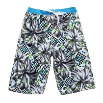 Men's Floral-print Shorts Boardshort Beach Shorts Pure Cotton Men Tide (K) XXL