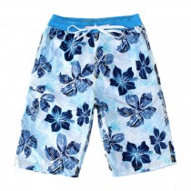 Men's Floral-print Shorts Boardshort Beach Shorts Pure Cotton Men Tide (P) XXL