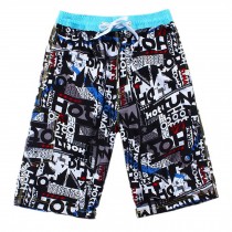 Men's Floral-print Shorts Boardshort Beach Shorts Pure Cotton Men Tide (R) XXL