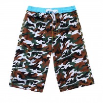 Men's Floral-print Shorts Boardshort Beach Shorts Pure Cotton Men Tide (U) XXL