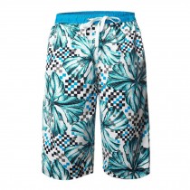 Men's Floral-print Shorts Boardshort Beach Shorts Pure Cotton Men Tide (Y) XXL