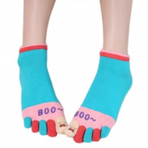 Womens Cotton Toe Socks Barefoot Ventilate Sports Socks, 1 Pair NO.03