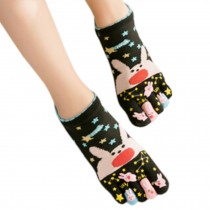 Womens Cotton Toe Socks Barefoot Ventilate Sports Socks, 1 Pair NO.16