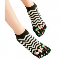 Womens Cotton Toe Socks Barefoot Ventilate Sports Socks, 1 Pair NO.22