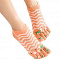 Womens Cotton Toe Socks Barefoot Ventilate Sports Socks, 1 Pair NO.23