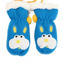 1-4 Years Kids' Winter Gloves Mittens For Babies Blue Rabbit, No.1