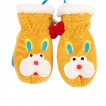 Baby Outdoors Winter Warm Mittens Gloves Hand Gloves Yellow Rabbit, No.1