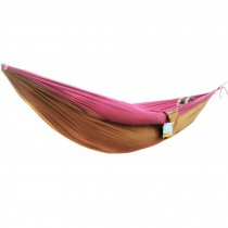 Multifunctional Camping Hammock Hanging Bed Double Size[2.6*1.3m]Red/Camel