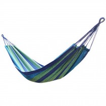 Multifunctional Camping Hammock Hanging Bed Single Size[2*0.8m] Blue/Green