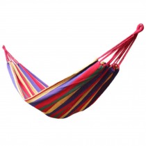 Multifunctional Camping Hammock Hanging Bed Single Size[2*0.8m] Colourful