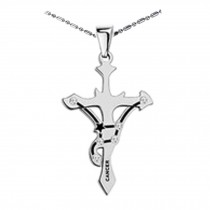 Personalised 12 Constellations Titanium Steel Necklace Pendant,Cancer
