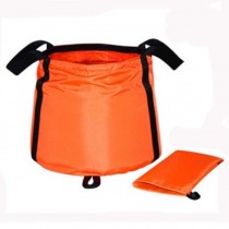 Oversize Collapsible Bucket Folding Bucket For Camping/ Fishing, 25L, Orange