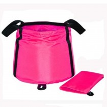 Oversize Collapsible Bucket Folding Bucket For Camping/ Fishing, 25L, Rose Red