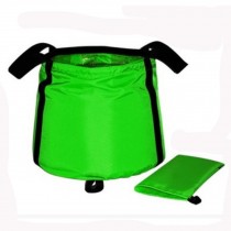 Oversize Collapsible Bucket Folding Bucket For Camping/ Fishing, 25L, Green