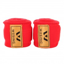 197" Premium Elastic Hand Wraps Boxing Muay Thai MMA Bandage - Red (Pair)