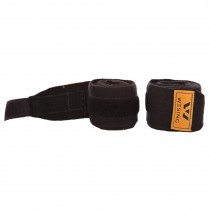118" Premium Elastic Cotton Hand Wraps for Boxing MMA Muay Thai  - Black (Pair)