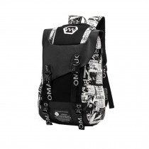 Fashion School Laptop Backpack Lightweight Travel Backpack,ex printing white
