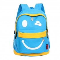 Smiling Face Little Kid Backpack Kids Boys Girls Backpack,blue