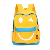 Smiling Face Little Kid Backpack Kids Boys Girls Backpack,yellow