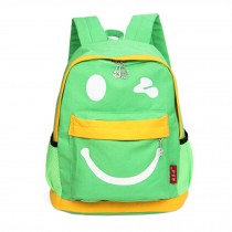 Smiling Face Little Kid Backpack Kids Boys Girls Backpack,green