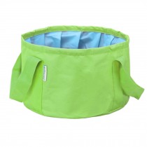 Portable Folding Wash Basin Footbath Washbasin Water Bag Sink for Camping, Green