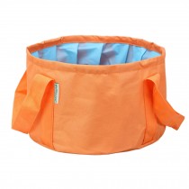 Portable Folding Wash Basin Footbath Washbasin Water Bag Sink Camping, Orange