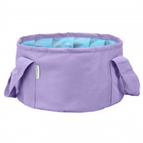 Portable Folding Wash Basin Footbath Washbasin Water Bag Sink Camping, Purple