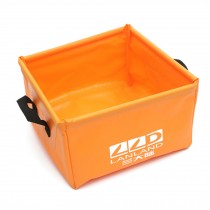Outdoor Sports Foldable Wash Basin Footbath Washbasin Water Bag Sink, Orange