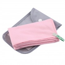 Portable Fast Drying Sport&Travel Towel Absorbent Towel with Storage Bag,Pink