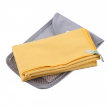 Portable Fast Drying Sport&Travel Towel Absorbent Towel with Storage Bag,Yellow