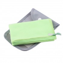 Portable Fast Drying Sport&Travel Towel Absorbent Towel with Storage Bag,Green
