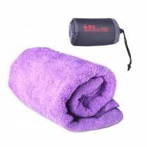Portable Fast Drying Sport&Travel  Absorbent Towel with Storage Bag,Purple