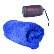 Portable Fast Drying Sport&Travel Absorbent Towel with Storage Bag,Blue