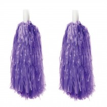 30 CM Long Plastic Cheerleading Poms (Pair), Purple