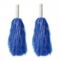 30 CM Long Plastic Cheerleading Poms (Pair), Blue