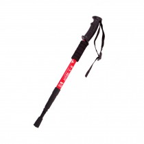 Outdoor Ultralight Hiking Walking Stick Adjustable Trekking Poles ,Red