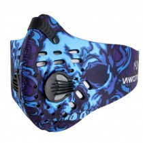 Dustproof & Windproof Half Face Mask Cycling Bike Outdoor Sports Colorful Blue