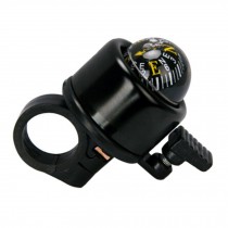 Bicycle Accessories-Bike Bell & Gradienter Compass Stylish Ring Alert Black
