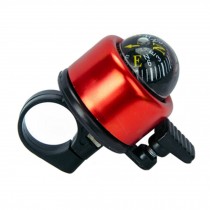 Bicycle Accessories-Bike Bell & Gradienter Compass Stylish Ring Alert Red