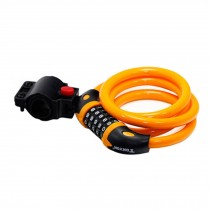 Security Lock Mountain/Road Bicycle Coded Lock Protecting, 1.2M,Orange