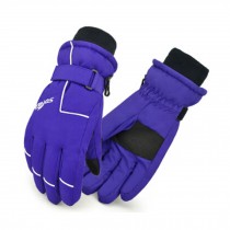 Winter Protection Sports Glove Men/Women Thicken Windproof Gloves (Purple)