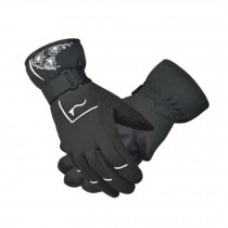 (Grey)Women Thicken Gloves Windproof/Waterproof Winter Softness Sports Glove