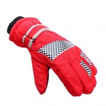 Men/Women Windproof/Waterproof Winter Skiing/Cycling/Hiking Gloves Red