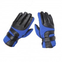 Non-slip Men's Winter Thick Warm Fingers Gloves Winter Gloves,Blue