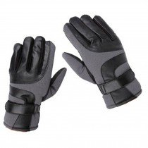 Non-slip Men's Winter Thick Warm Fingers Gloves Winter Gloves,Gray