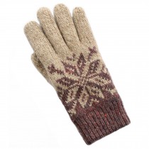 1 Pair Women Winter Warm Wool Knitted Gloves Thicken Full Finger Gloves D